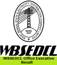 WBSEDCL Office Executive Result