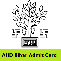 AHD Bihar Admit Card