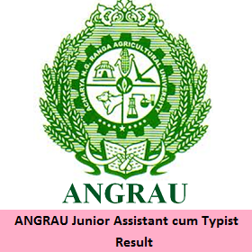 ANGRAU Junior Assistant cum Typist Result