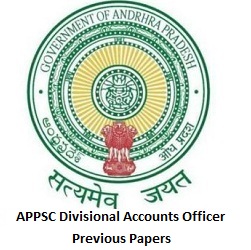 APPSC Divisional Accounts Officer Previous Papers