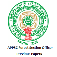 APPSC Forest Section Officer Previous Papers