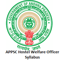 APPSC Hostel Welfare Officer Syllabus