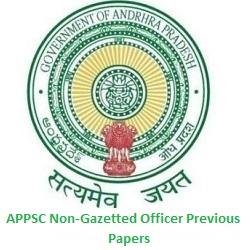 APPSC Non-Gazetted Officer Previous Papers