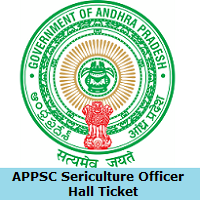 APPSC Sericulture Officer Hall Ticket