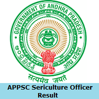 APPSC Sericulture Officer Result