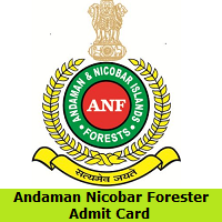 Andaman Nicobar Forester Admit Card