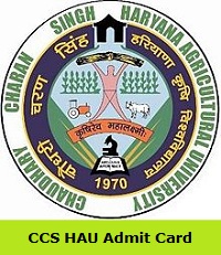 CCS HAU Admit Card