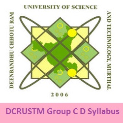 DCRUSTM Group C D Syllabus
