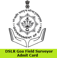 DSLR Goa Field Surveyor Admit Card