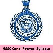 HSSC Canal Patwari Syllabus