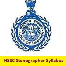 HSSC Stenographer Syllabus