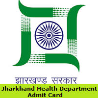 Jharkhand Health Department Admit Card