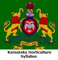 Karnataka Horticulture Syllabus
