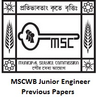 MSCWB Junior Engineer Previous Papers