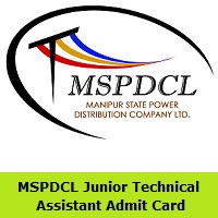 MSPDCL Junior Technical Assistant Admit Card