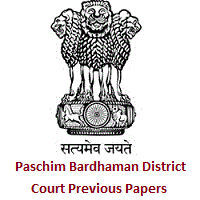 Paschim Bardhaman District Court Previous Papers