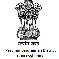 Paschim Bardhaman District Court Syllabus