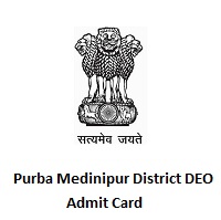 Purba Medinipur District DEO Admit Card