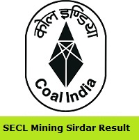 SECL Mining Sirdar Result 