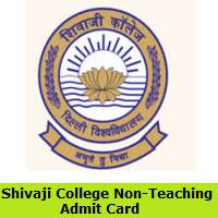 Shivaji College Non-Teaching Admit Card