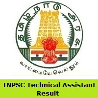 TNPSC Technical Assistant Result