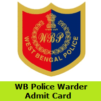 WB Police Warder Admit Card