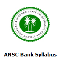 ANSC Bank Syllabus