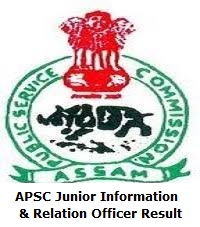APSC Junior Information Officer & Relation Officer Result