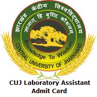 CUJ Laboratory Assistant Admit Card