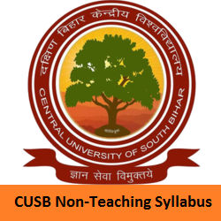 CUSB Non-Teaching Syllabus