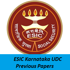 ESIC Karnataka UDC Previous Papers