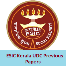 ESIC Kerala UDC Previous Papers