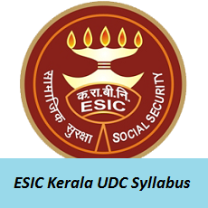 ESIC Kerala UDC Syllabus