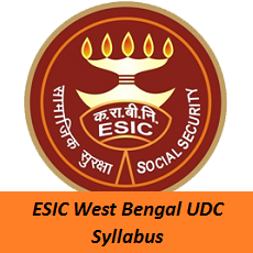 ESIC West Bengal UDC Syllabus
