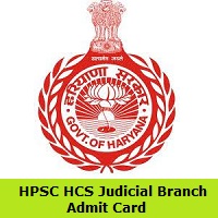 HPSC HCS Judicial Branch Admit Card