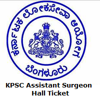 KPSC Assistant Surgeon Hall Ticket