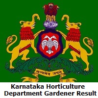 Karnataka Horticulture Department Gardener Result