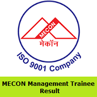 MECON Management Trainee Result