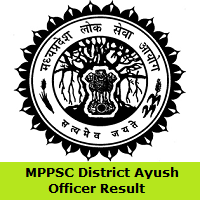 MPPSC District Ayush Officer Result