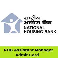 NHB Assistant Manager Admit Card