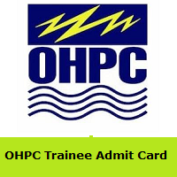 OHPC Trainee Admit Card
