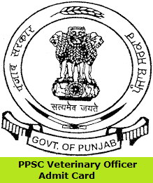 PPSC Veterinary Officer Admit Card 
