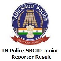 TN Police SBCID Junior Reporter Result