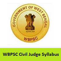 WBPSC Civil Judge Syllabus
