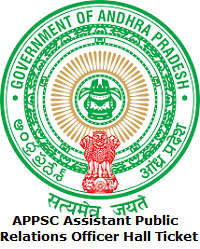 APPSC Assistant Public Relations Officer Hall Ticket