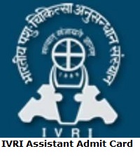IVRI Assistant Admit Card