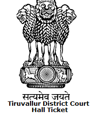 Tiruvallur District Court Hall Ticket